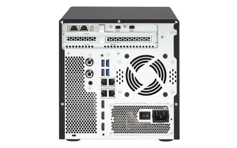 QNAP TVS-682T-I3-8G NAS,4+2+2XM.2 SLOT(DISKLESS),8GB,I3-6100,T-BOLT,GbE(4),10G-T,TWR,2YR image
