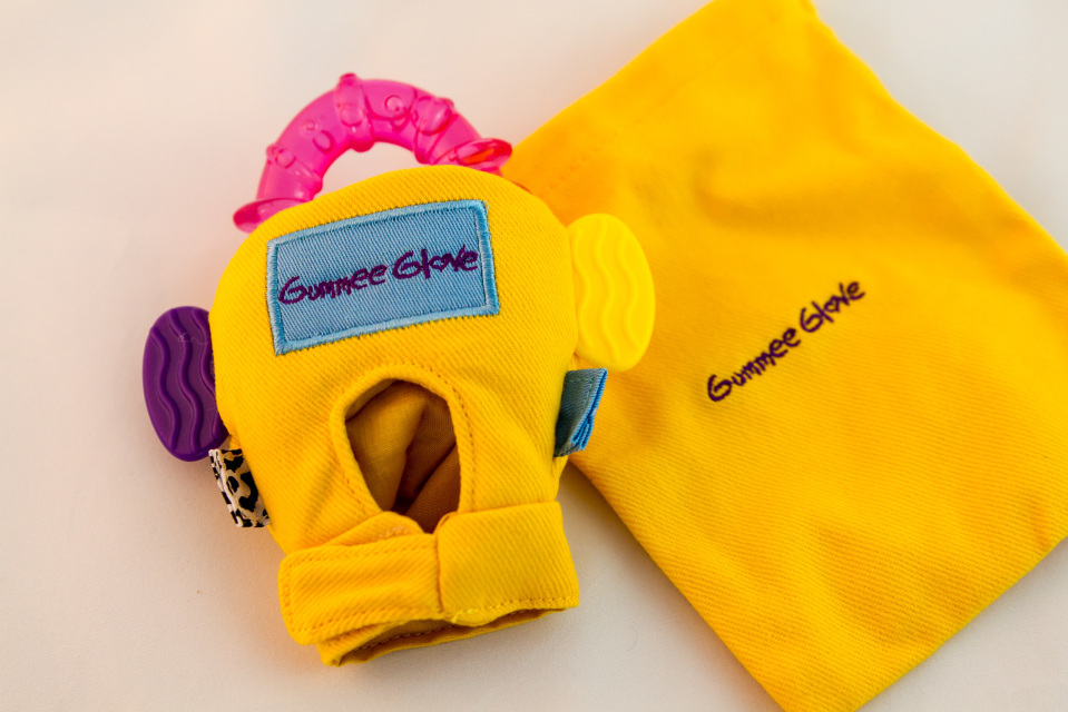Buy Gummee Glove Yellow Glove with Teether at Mighty Ape NZ