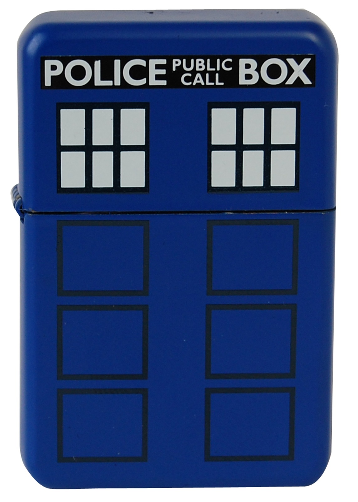 Police Box Windproof Lighter - Matte Blue image