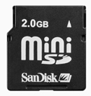 SanDisk 2GB miniSD Memory Card SanDisk 2GB miniSD Memory Card