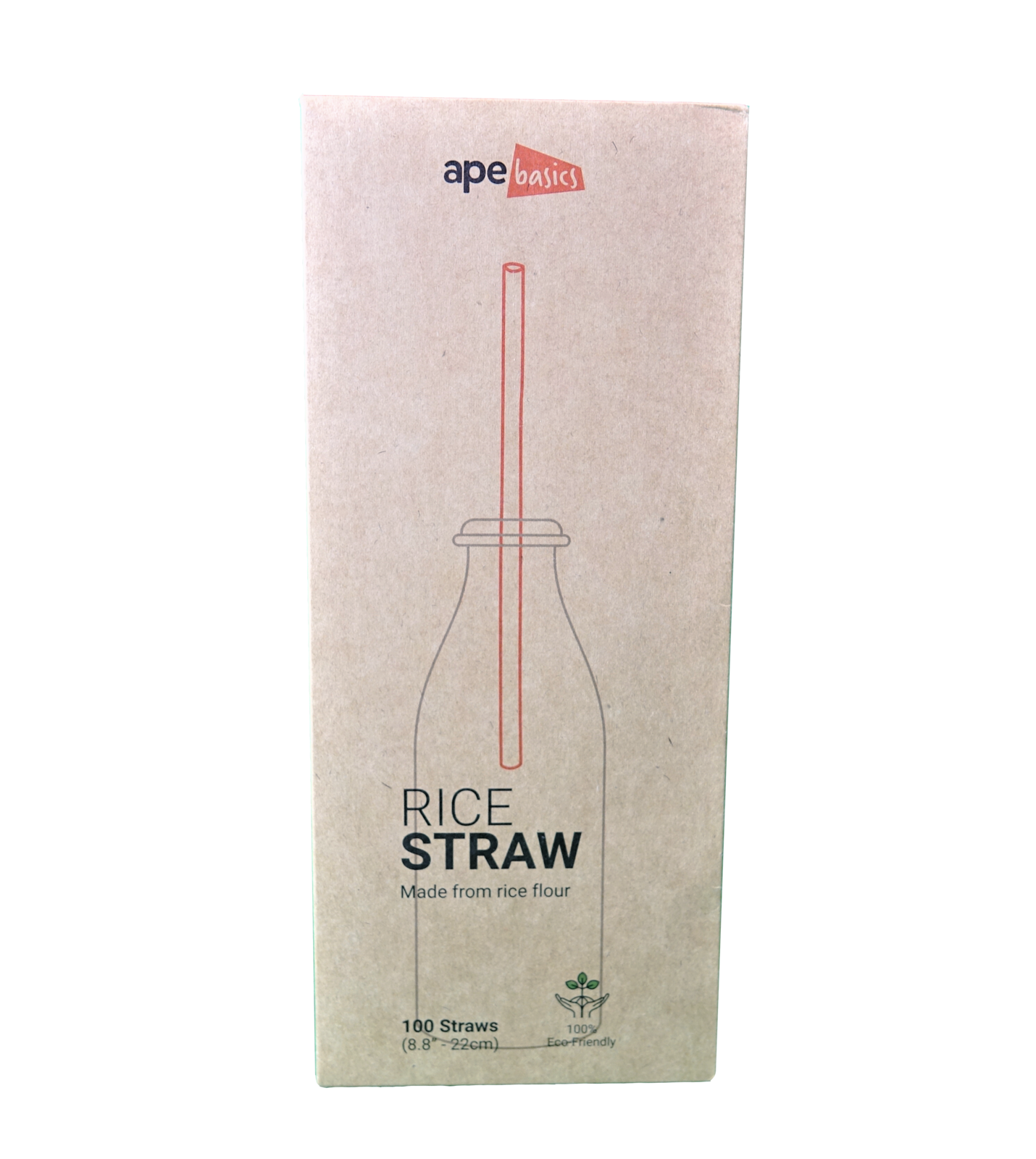 100 Pack Biodegradable Rice Straws