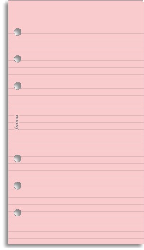 Filofax - Personal Lined Notepaper - Pink (30 Sheets) image