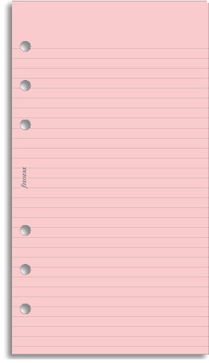 Filofax: Personal Lined Notepaper - Pink (30 Sheets) image