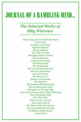 Journal of a Rambling Mind by Billy Wiseman image