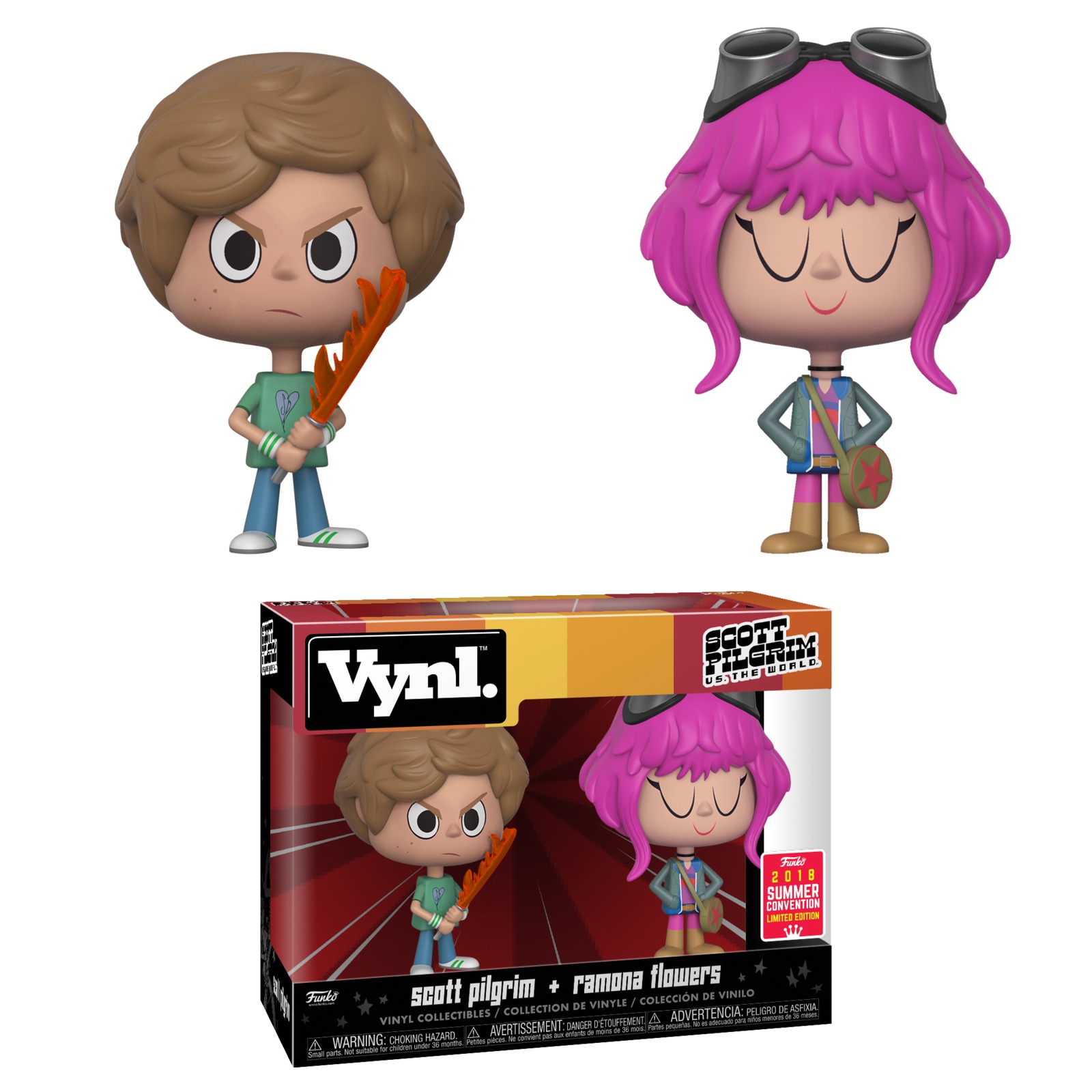 Scott Pilgrim + Ramona Vynl. Figure 2-Pack (LIMIT - ONE PER CUSTOMER) image