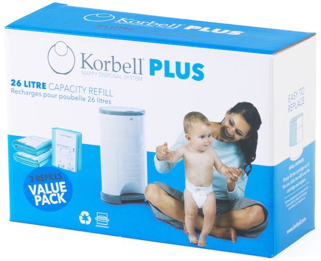 Buy Korbell Plus Nappy Bin Refill At Mighty Ape Nz