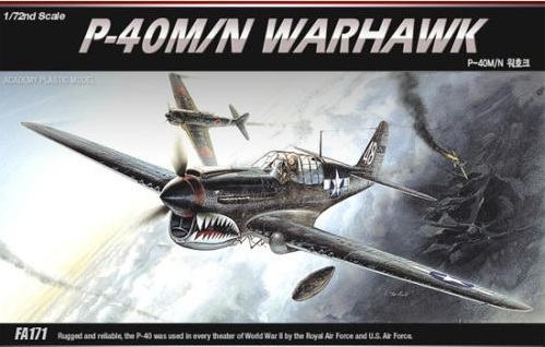 Academy P-40M/N Warhawk 1/72 Model Kit image