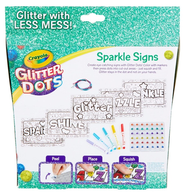 Buy Crayola Glitter Dots Sparkle Signs at Mighty Ape NZ