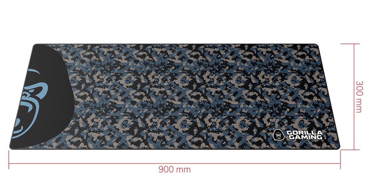 Gorilla Gaming Extended Mouse Pad - XL (Blue Camo) for PC image