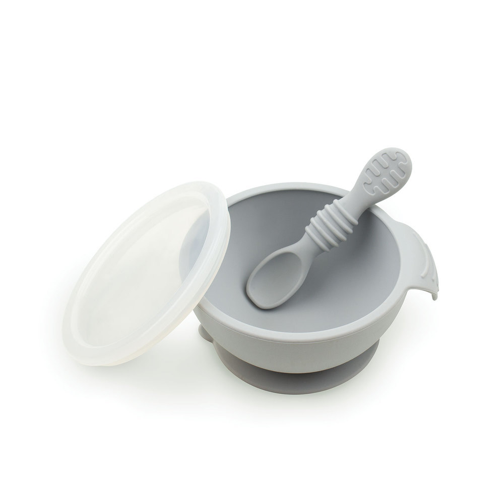 Bumkins: First Feeding Set - Grey