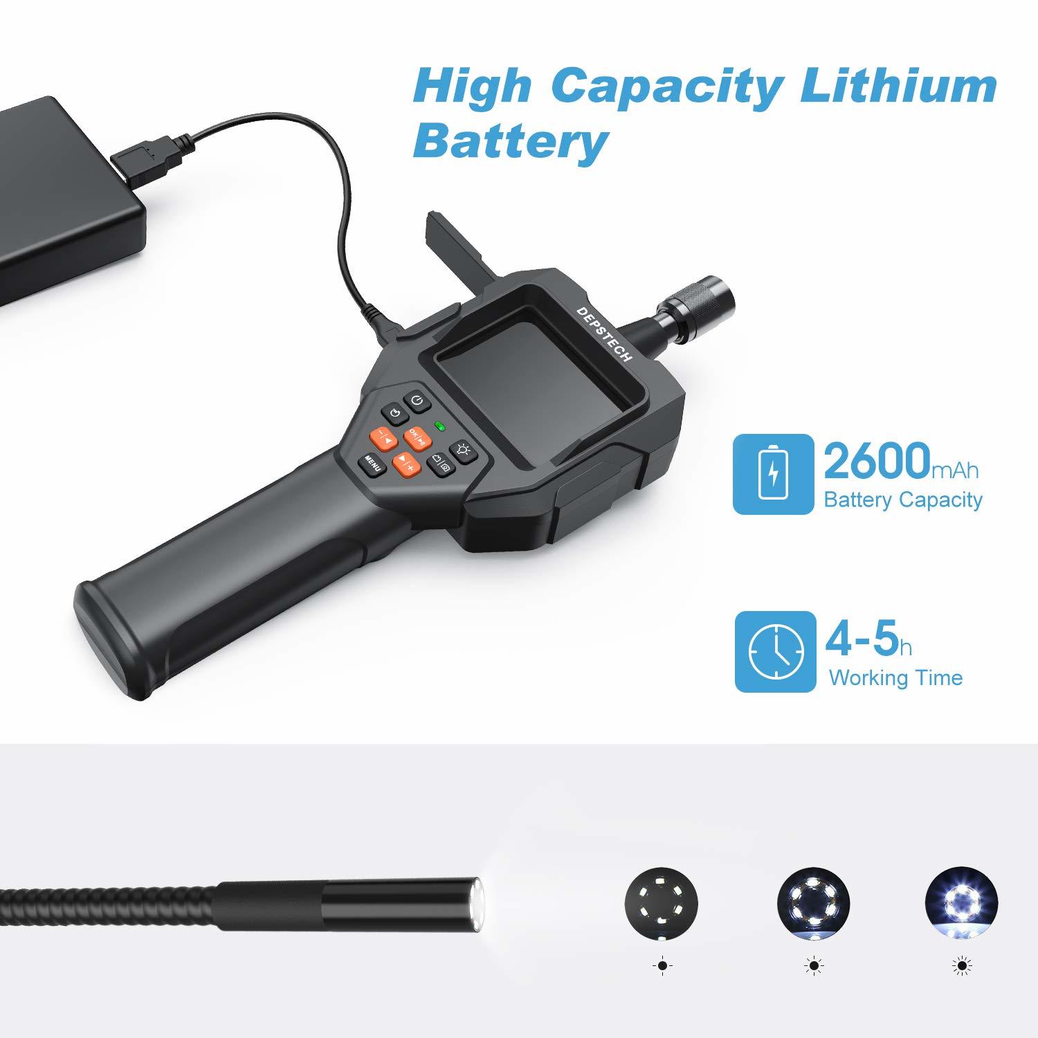 DEPSTECH Waterproof Digital Borescope with 2.8 inch LCD Screen at