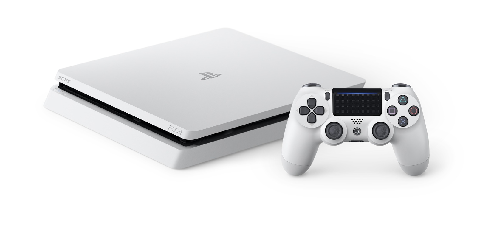 PS4 Slim 500GB Console - White for PS4 image