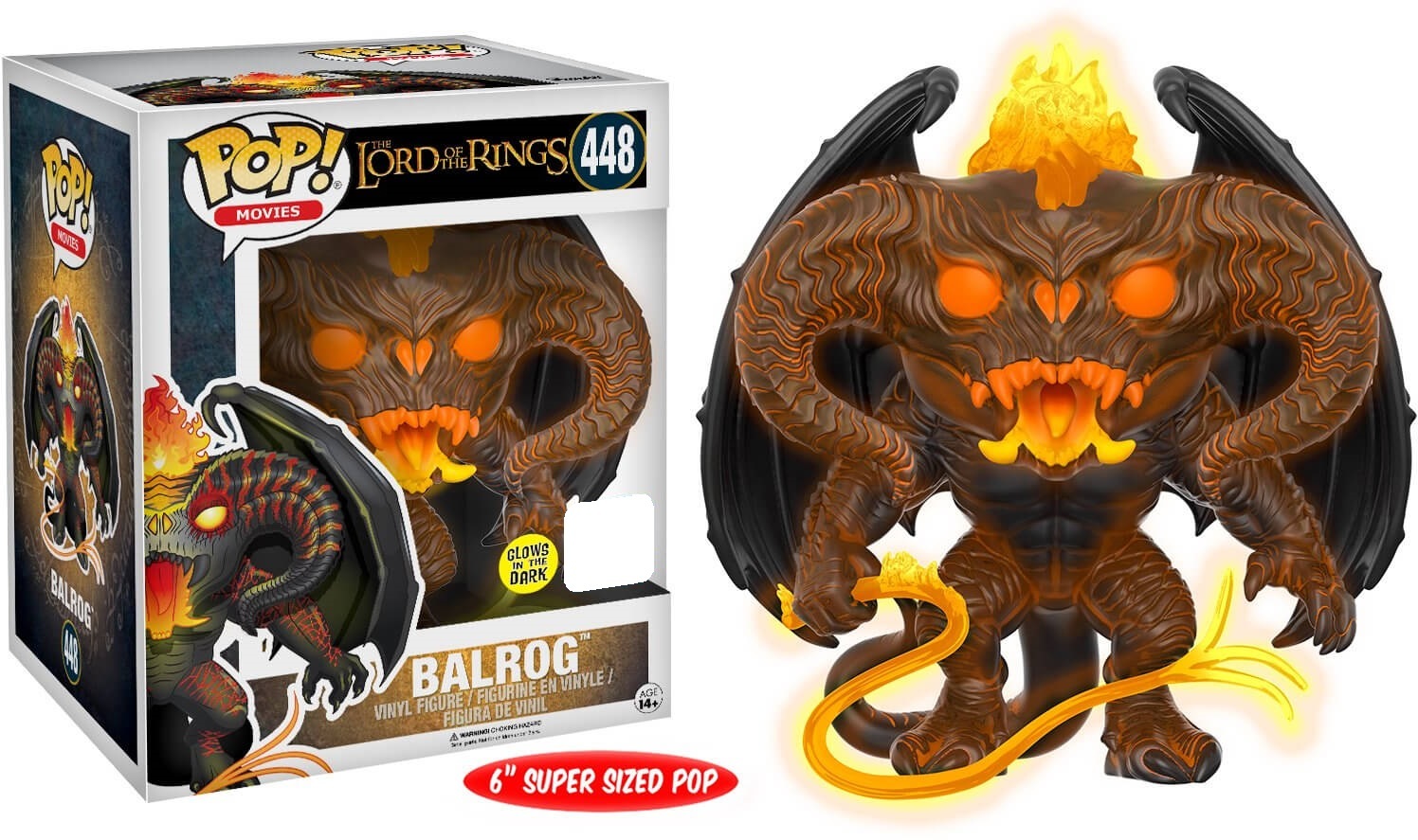 The Lord of the Rings - Balrog (Glow) 6" Pop! Vinyl Figure (LIMIT - ONE PER CUSTOMER) image