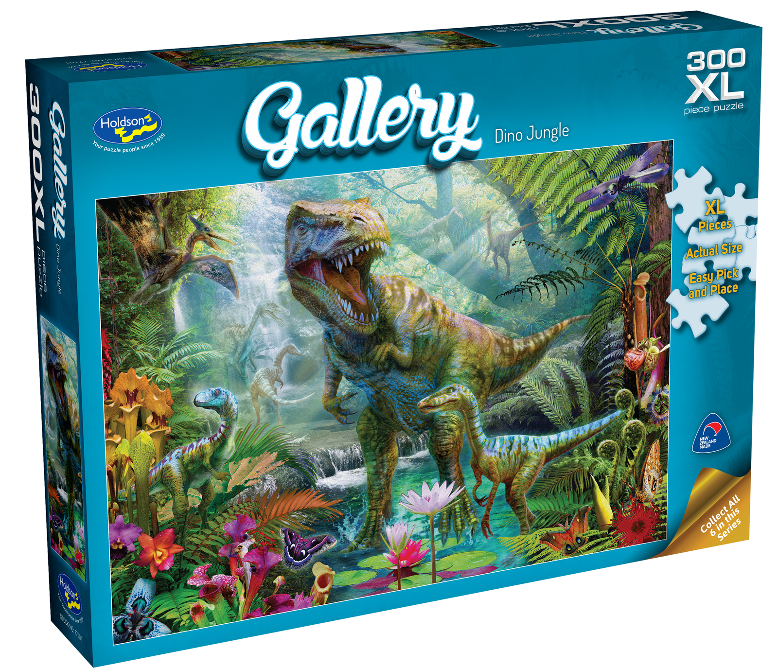 Holdson XL: 300 Piece Puzzle - Dino Jungle image