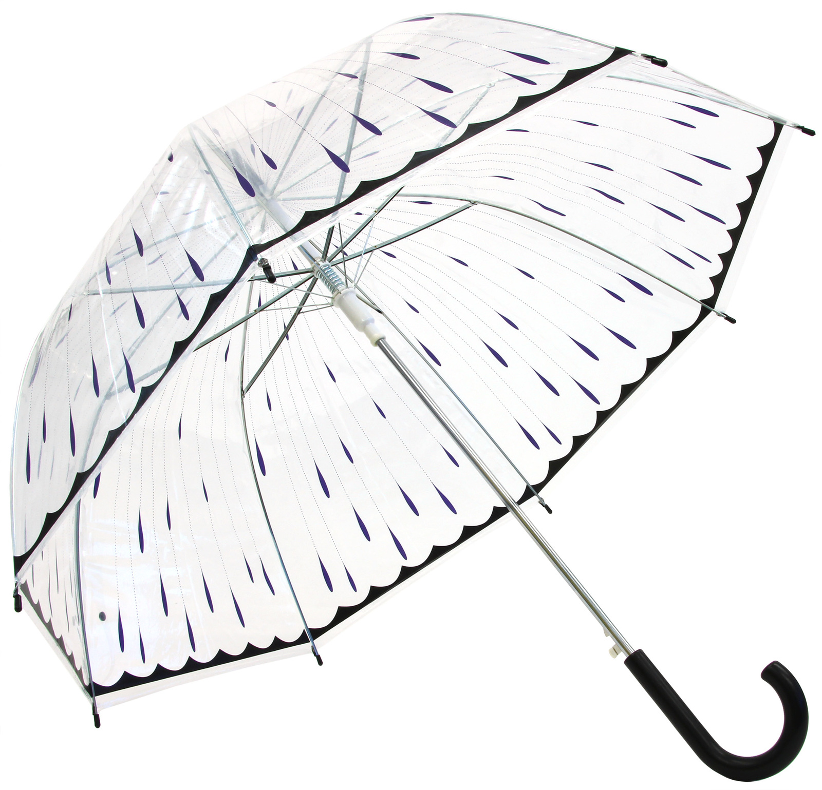Raindrops Clear Umbrella Assorted Colours at Mighty Ape NZ