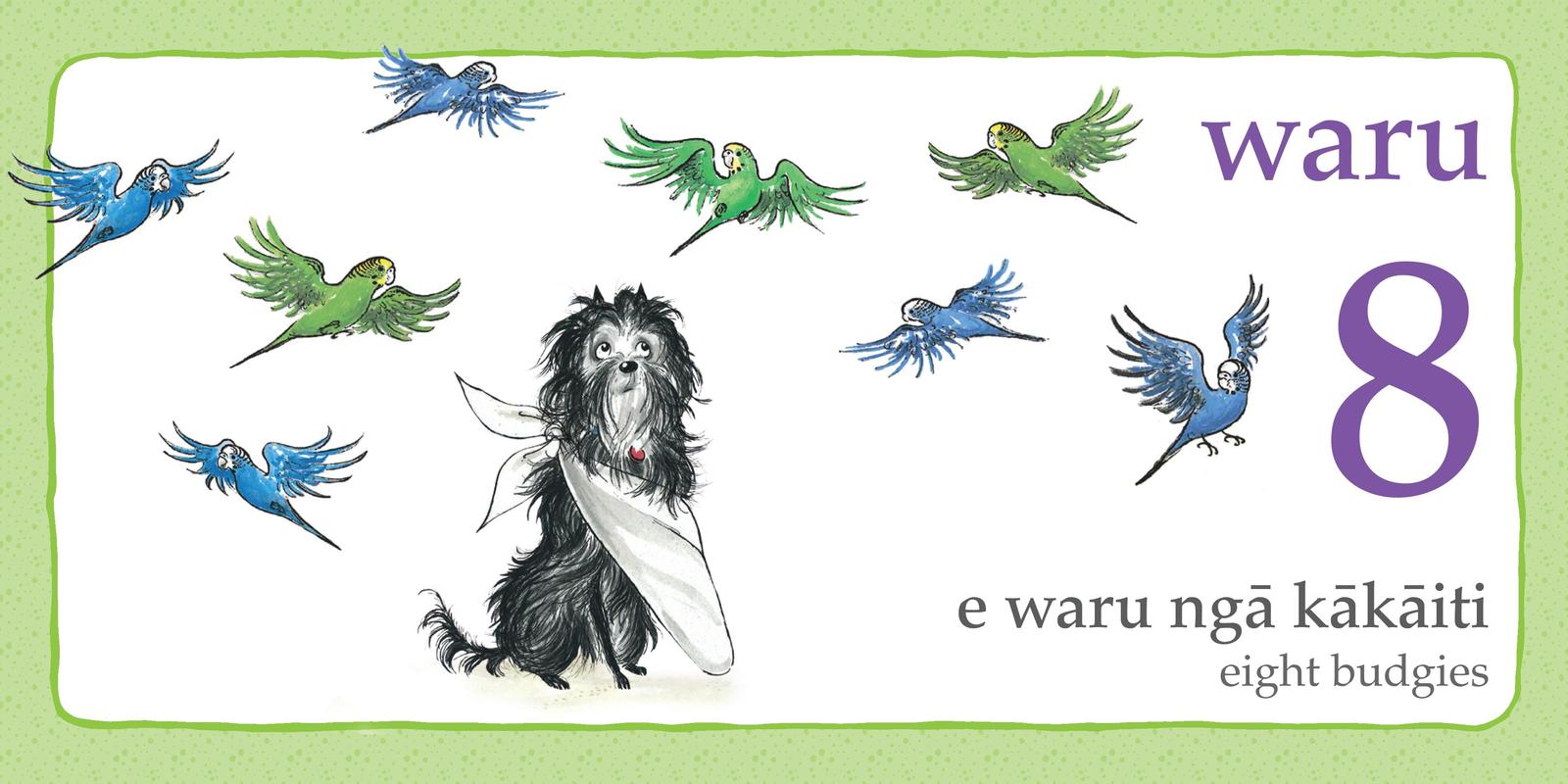 Hairy Maclary and Friends: 123 in Maori and English by Lynley Dodd image