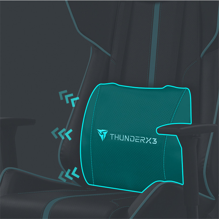 ThunderX3 BC7 Breathable Pinhole Gaming Chair (Black & Red) for image