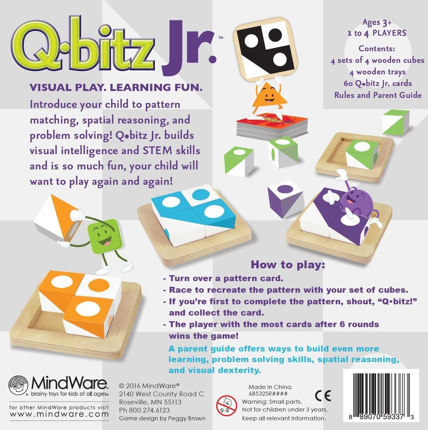 Mindware Games: Q-bitz Jr. - Visual Learning Game image