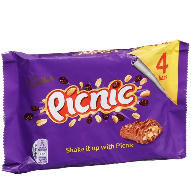 Cadbury Picnic Bar (4 Pack) at Mighty Ape NZ