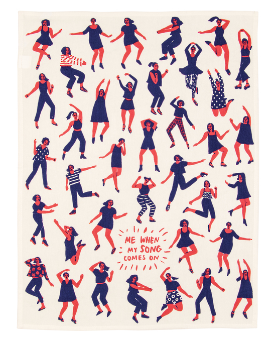 Blue Q: Dish Towels - Me When My Song Comes On image