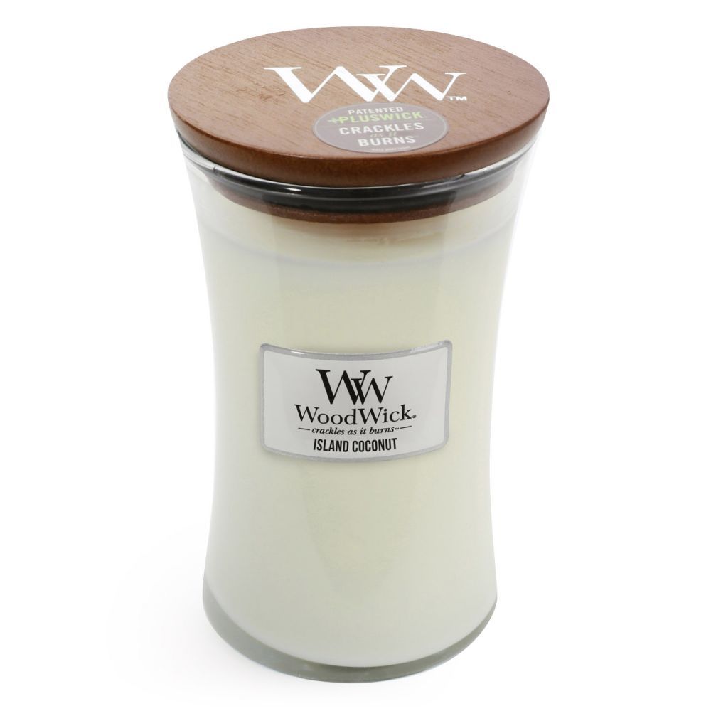 WoodWick: Hourglass Candle - Island Coconut (Large)