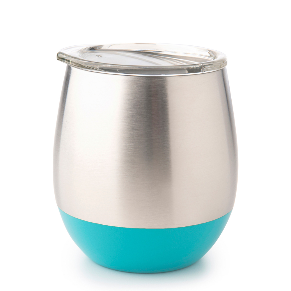 Stainless Steel Insulated Glass - Turquoise (240ml)