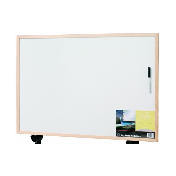 Buy Quartet Pine Frame Melamine Whiteboard 900mm x 600mm at Mighty Ape NZ