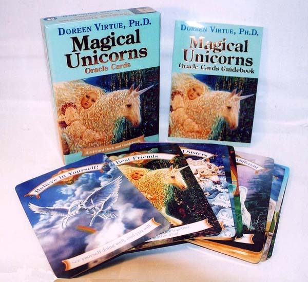 Magical Unicorns Oracle Cards (Deck & Guidebook) by Doreen Virtue image