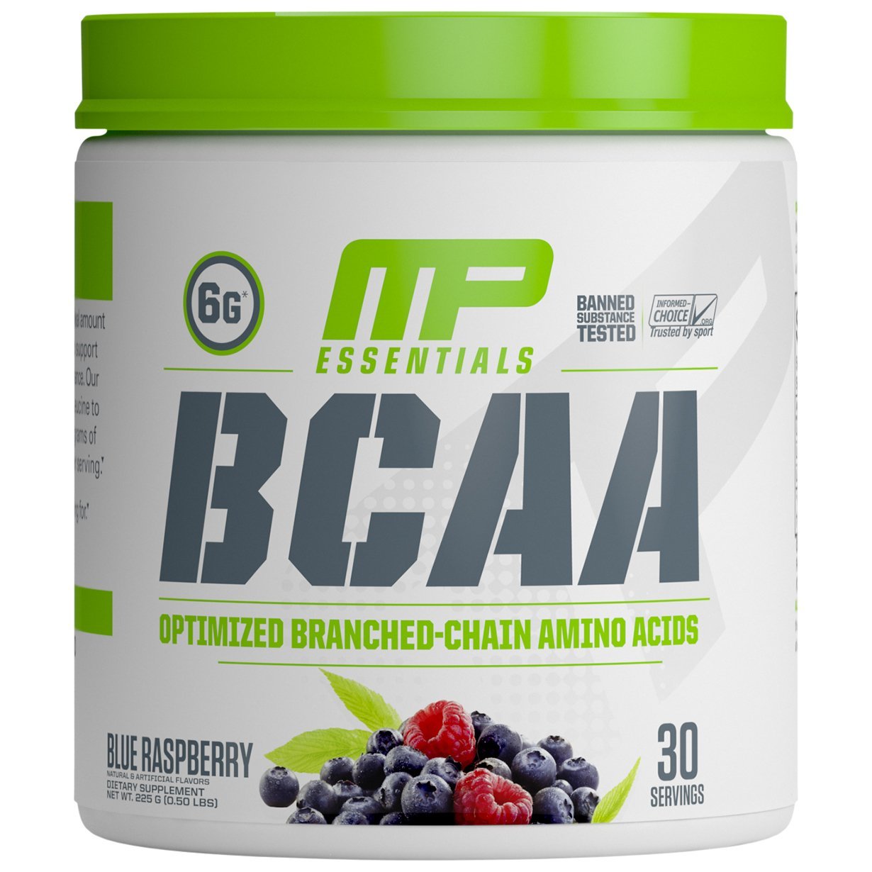 Buy MusclePharm Essentials BCAA Powder Blue Raspberry (30 Servings
