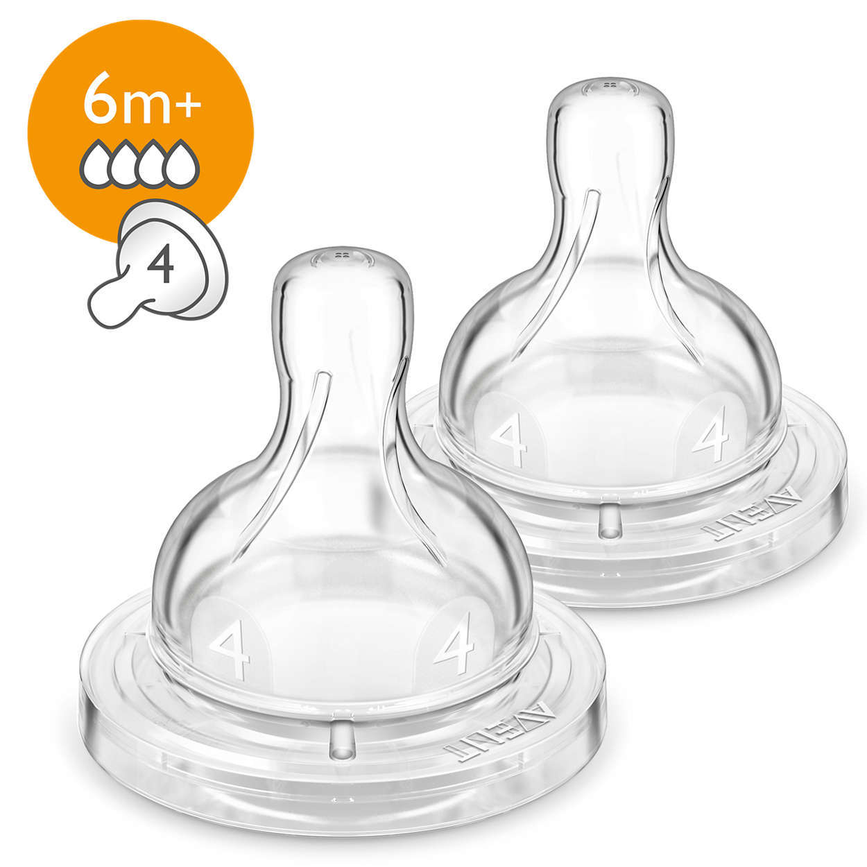 Avent: Anti-colic Fast Flow Teats (2 Pack) image