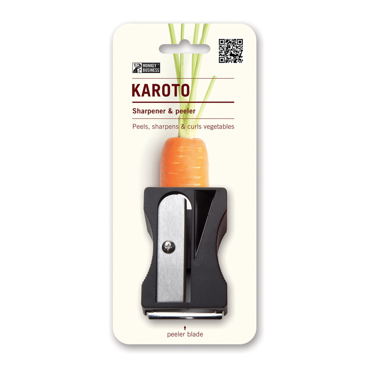 Monkey Business Karoto Vege Sharpener & Peeler at Mighty Ape NZ