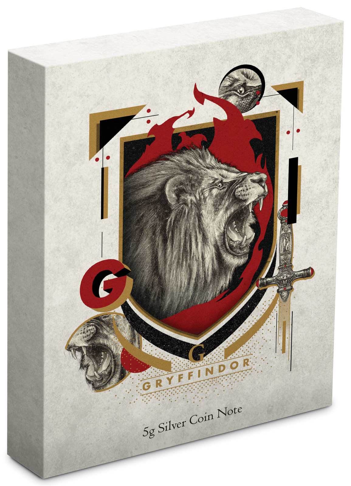 NZ Mint: Harry Potter - Silver Coin Note - Gryffindor 2020 (5g Silver) image