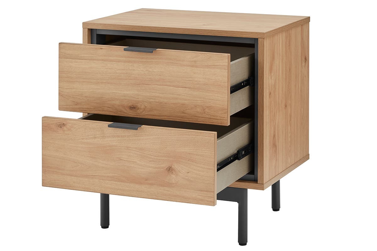 Santos Bedside Table (Oak) at Mighty Ape NZ