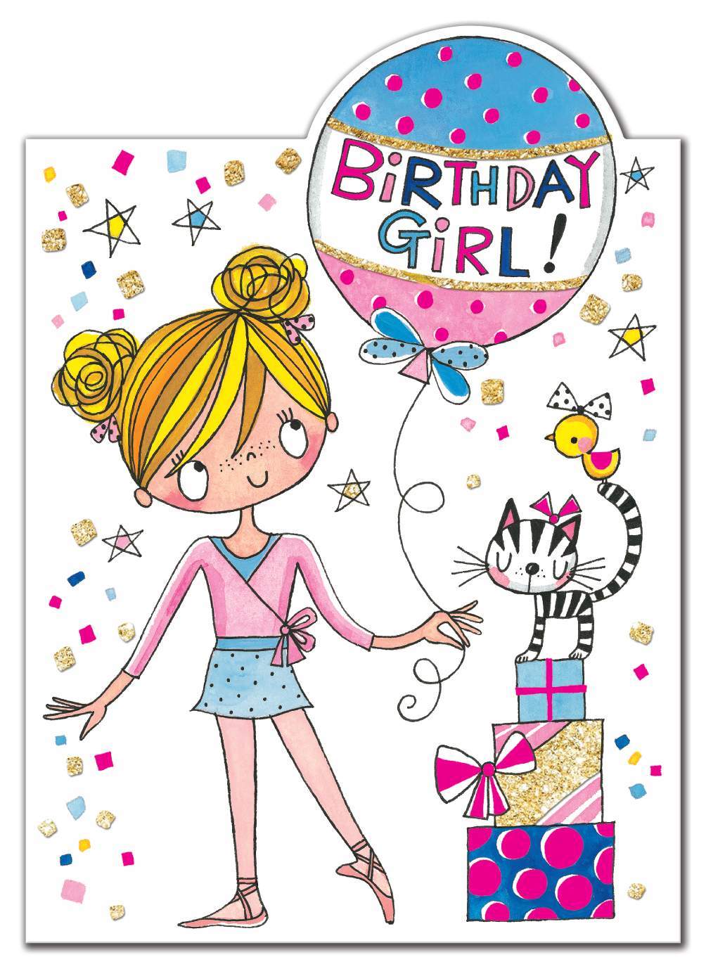 Rachel Ellen: Little Ballerina Birthday Girl Card image
