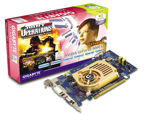 Gigabyte Graphics Card NVIDIA GeForce 6600 GT 128M PCIE image