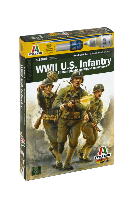 Italeri 1:56 WW2 US Infantry (Warlord Games)