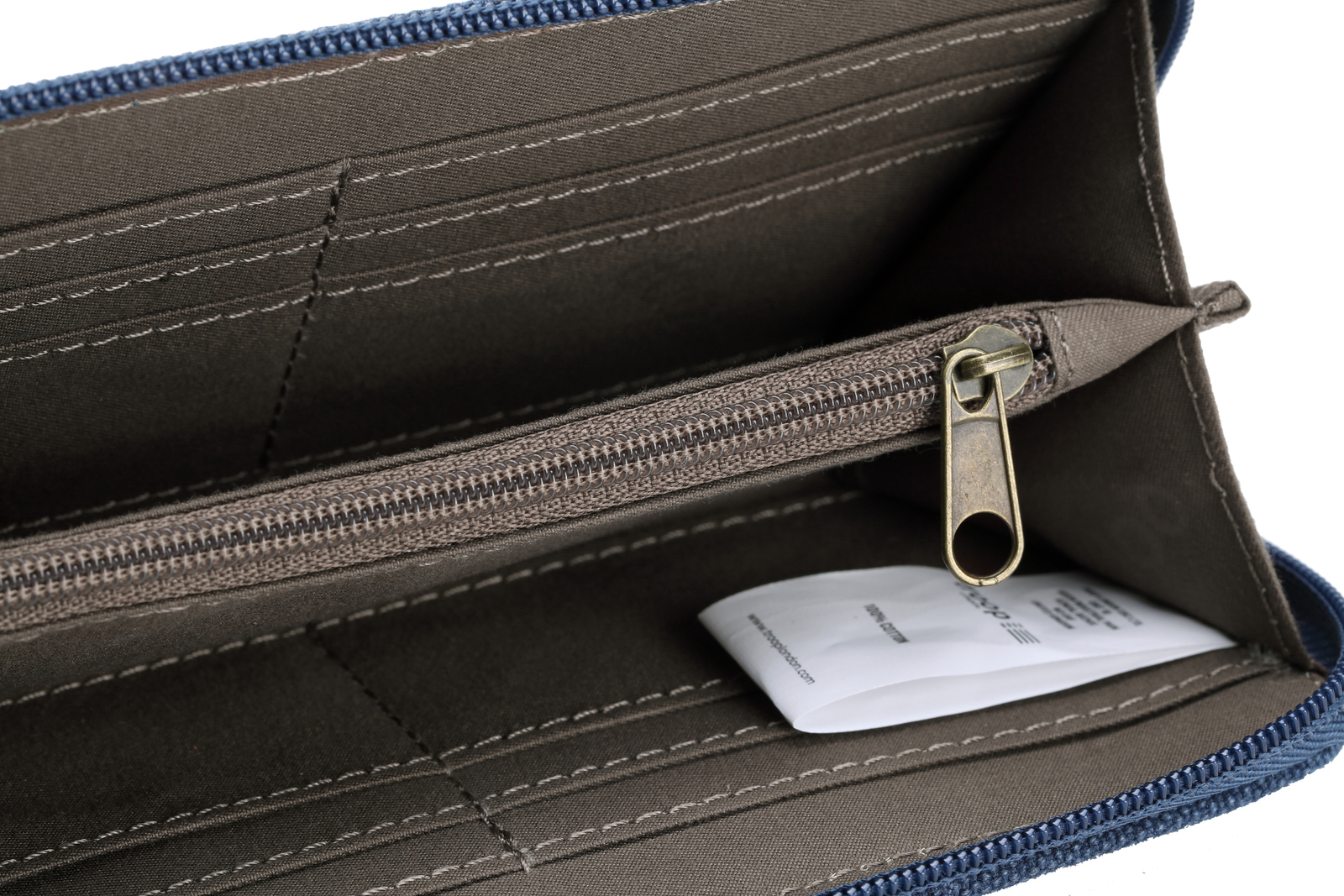 Troop London: Keystone Long Canvas Wallet - Blue image