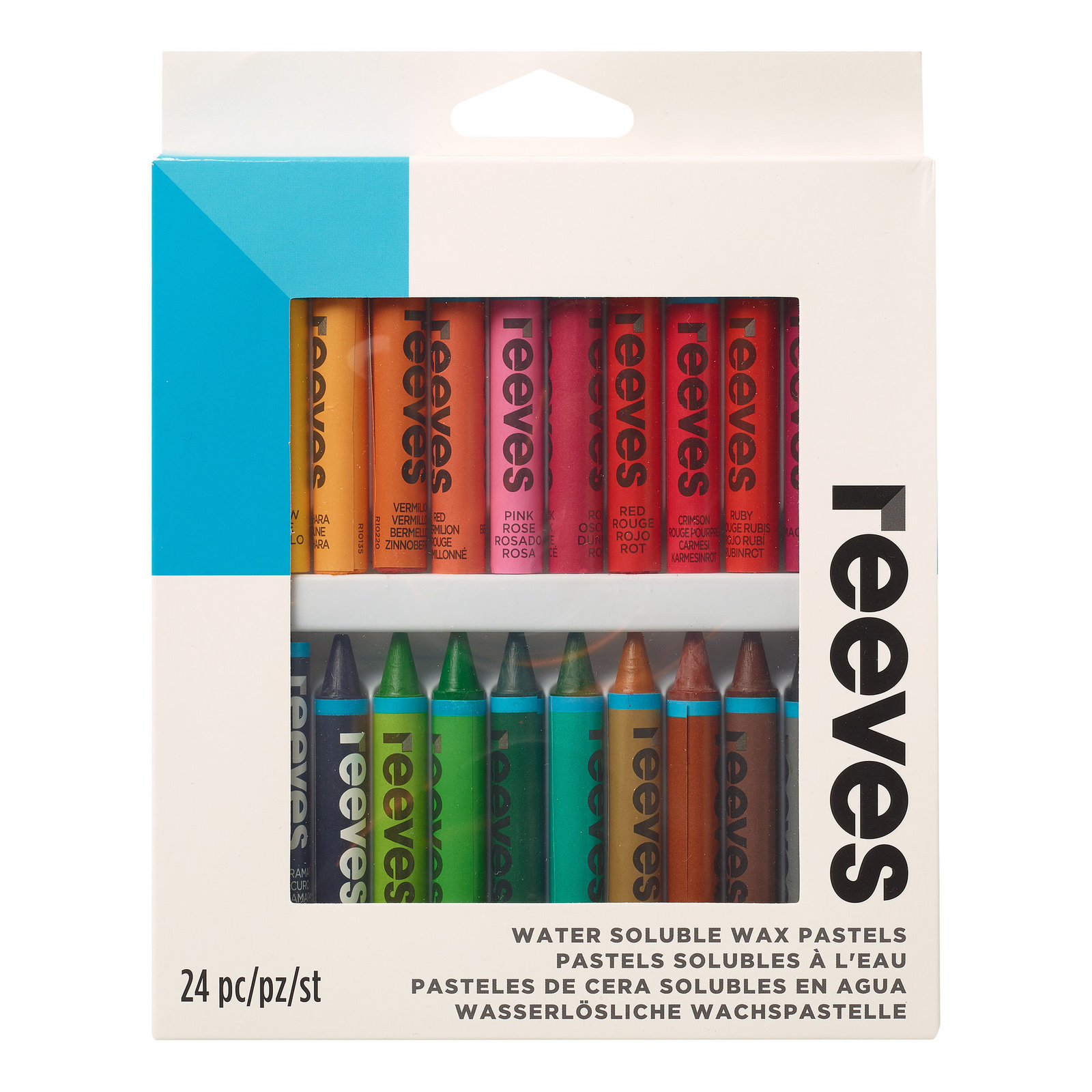 Buy Reeves Water Soluble Wax Pastels Set of 24 at Mighty Ape NZ