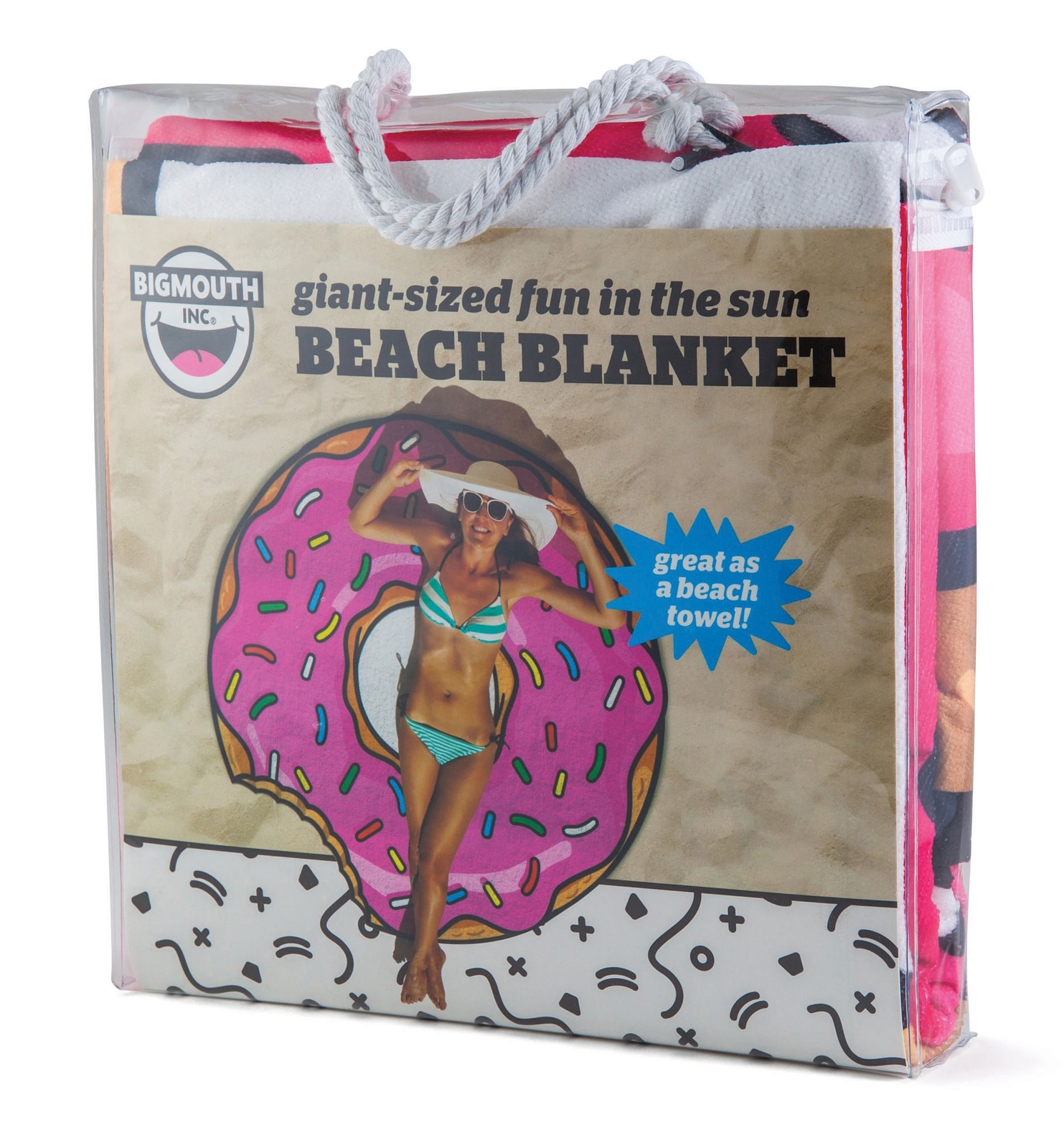 Gigantic Pink Donut Towel image