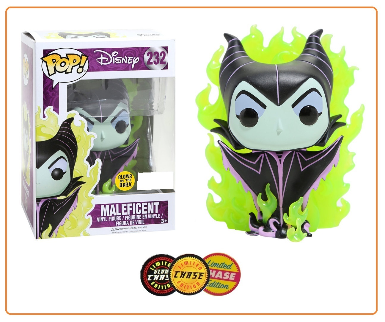 Disney's Sleeping Beauty - Maleficent in Flames Pop! Vinyl Figure (with a chance for a Chase version!) image