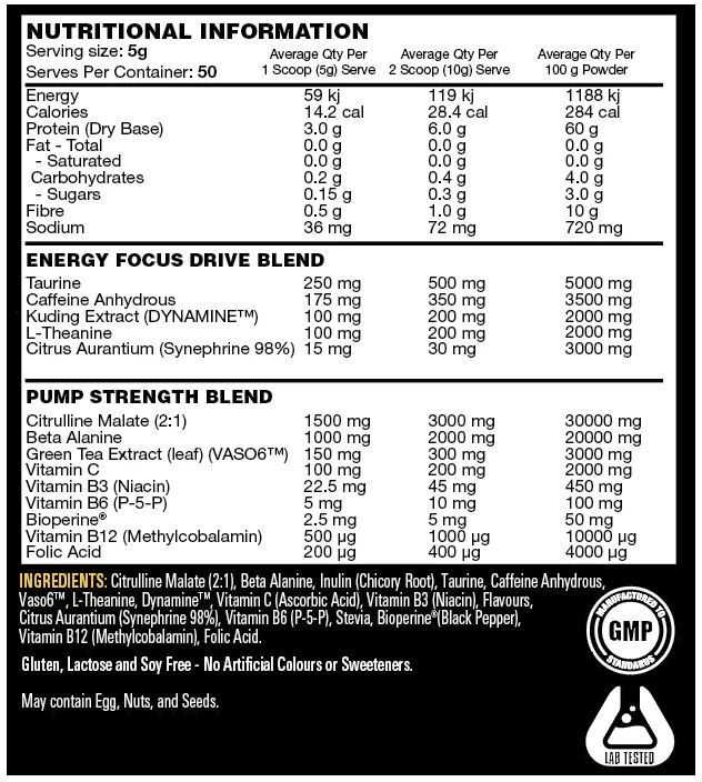 Power Switch - Powerful Pre-Workout Complex - Raspberry Lemonade (50 Serves) image