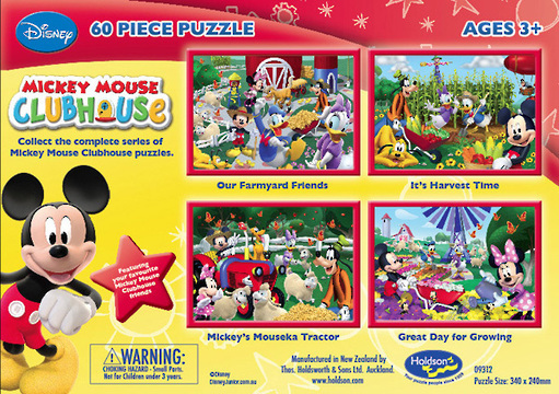 Mickey Clubhouse 60 Piece Jigsaw Puzzle - It's Harvest Time image