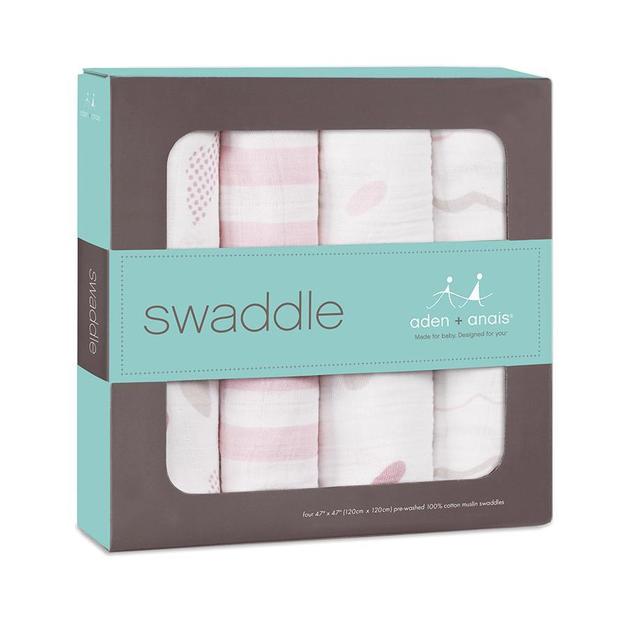 Buy Aden + Anais Swaddle Heart Breaker (4 pack swaddling wraps) at