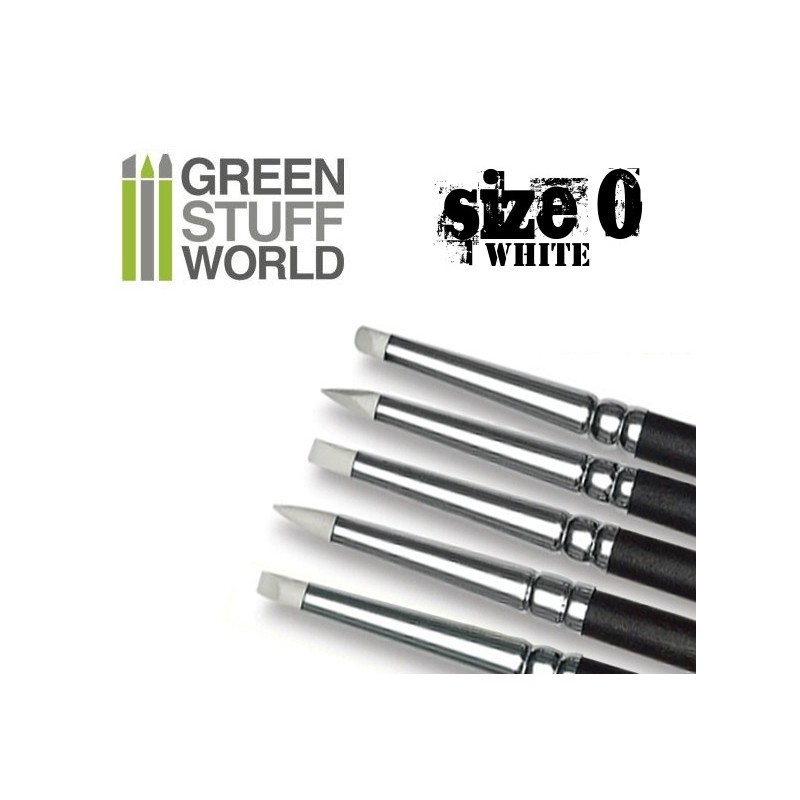 Green Stuff World Colour Shapers Brush Size 0: White Soft image