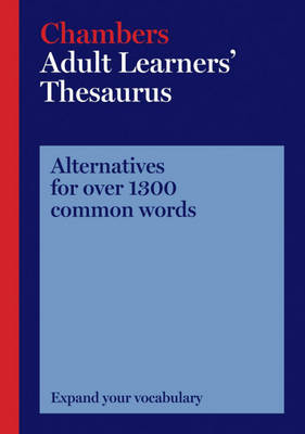 Chambers Adult Learners' Thesaurus image