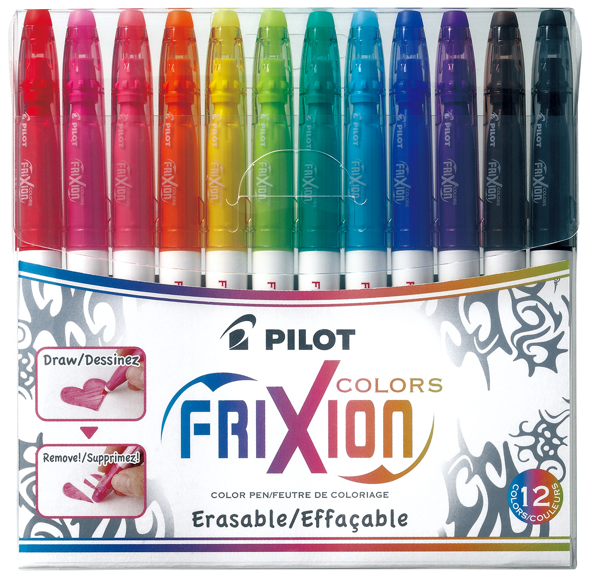 Pilot FriXion Erasable Colours Pens Pkt 12 image