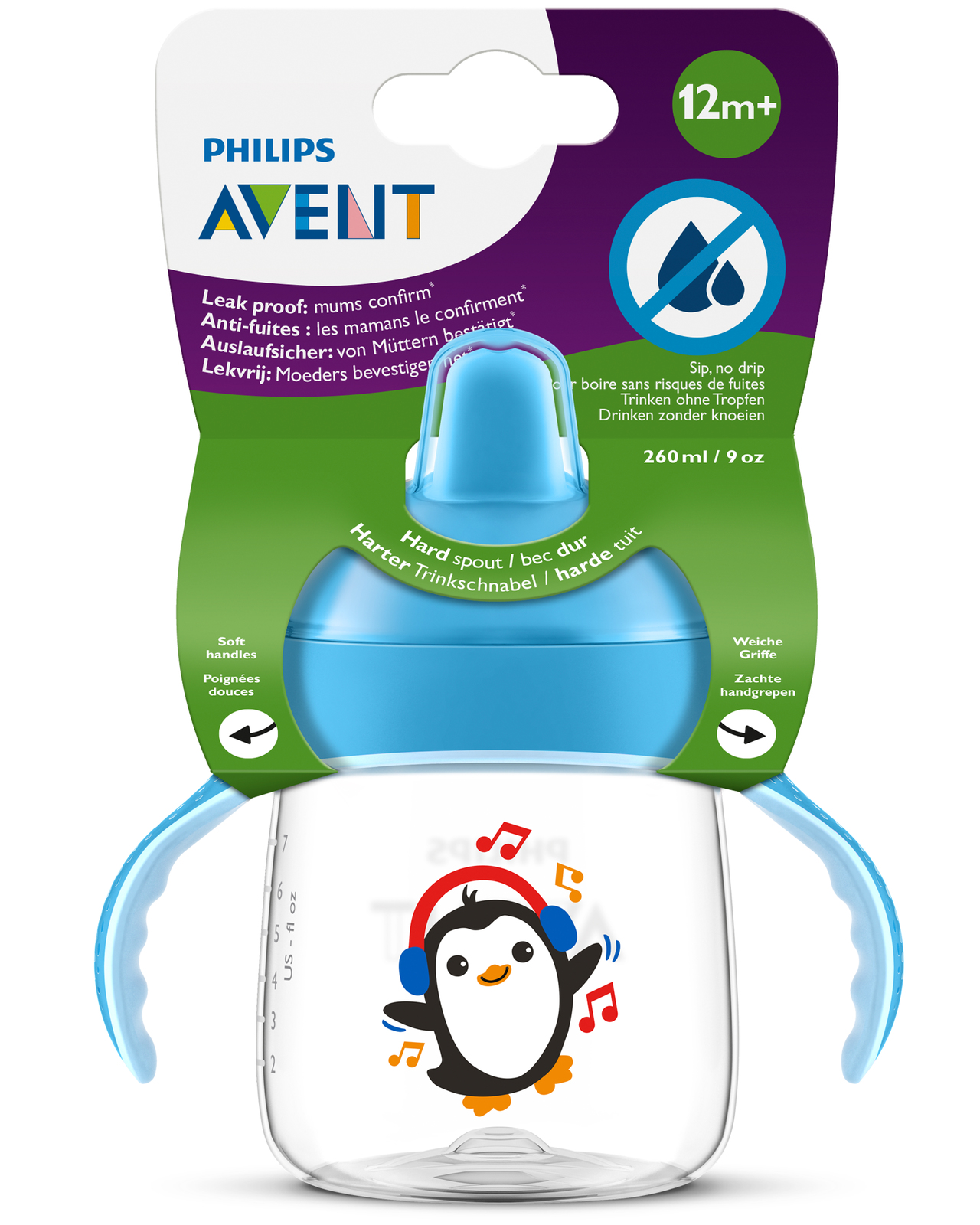 Avent: Sip No Drip - Blue (260ml) image