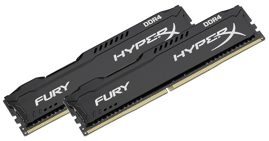 2x4GB Kingston HyperX Fury 2666MHz DDR4 Gaming RAM image