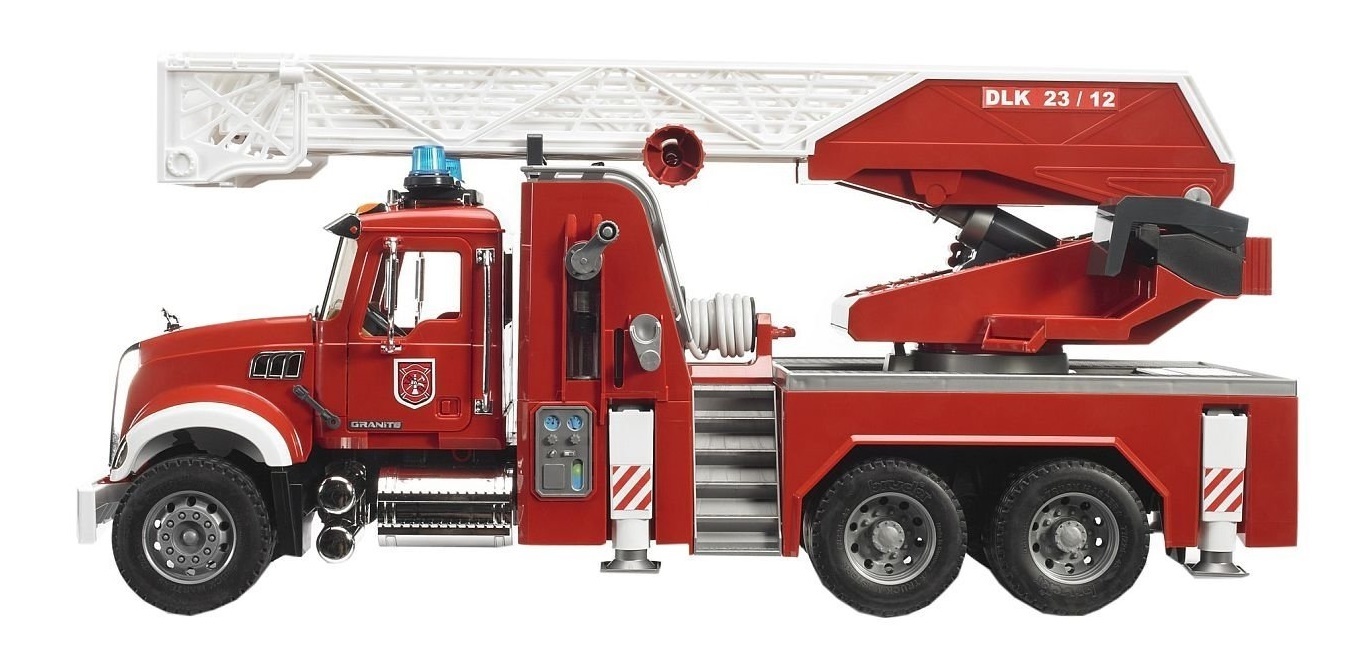Bruder пожарная машина mack