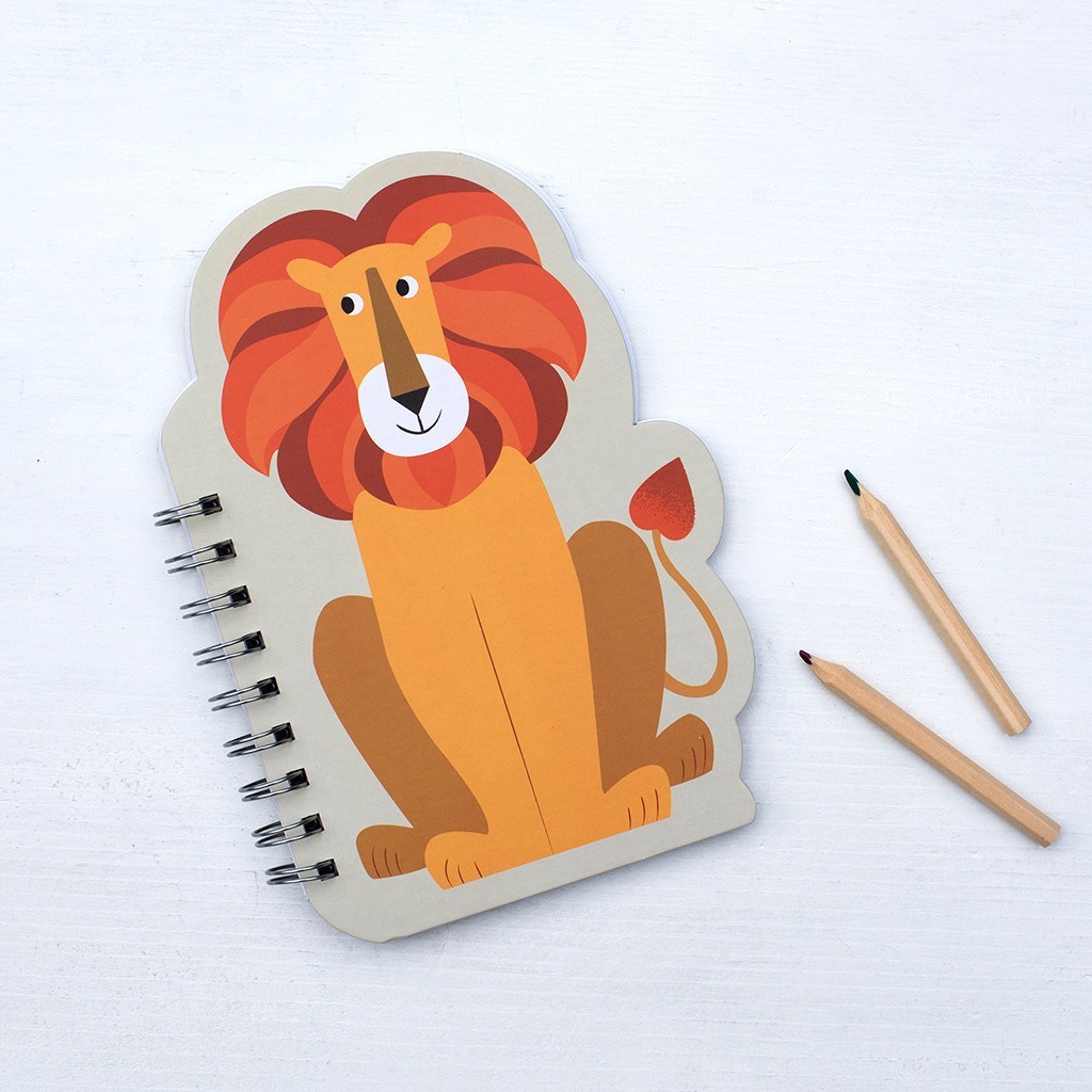 Colourful Creatures Spiral Notebook - Lion image